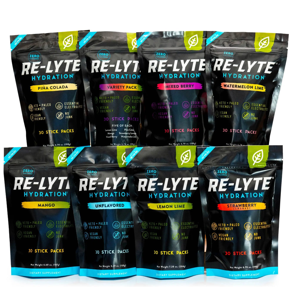 ElectroBalance+ zero calorie electrolyte hydration mix stick packs
