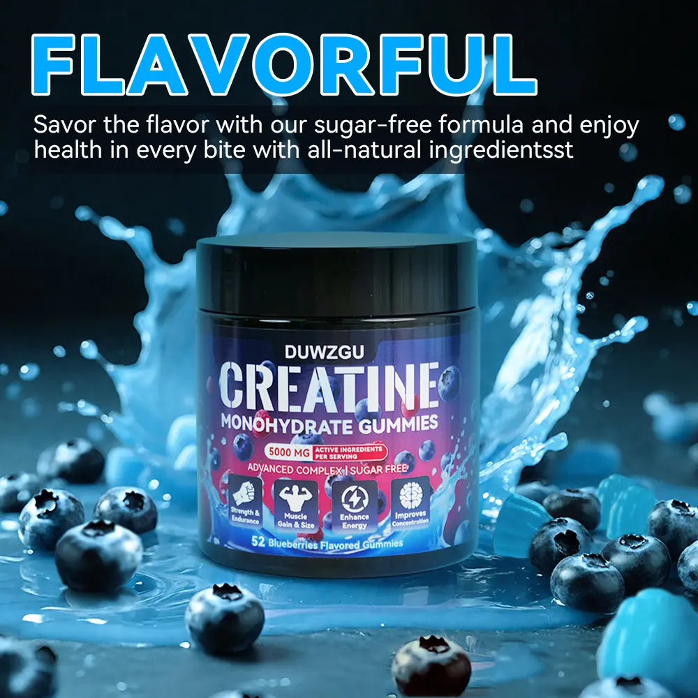 BulkUp Creatine - 5000mg Creatine Monohydrate Gummies for muscle endurance and recovery.