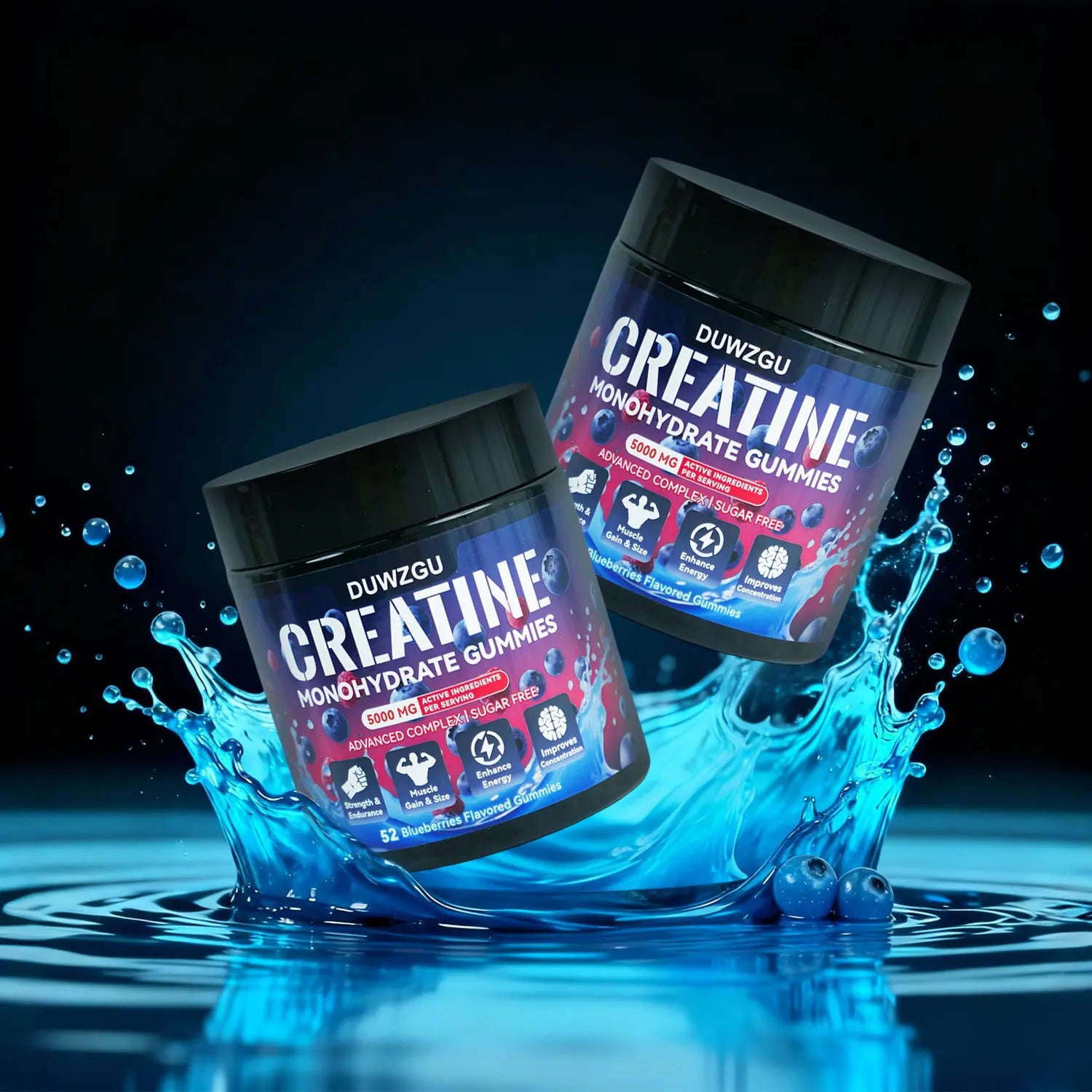 BulkUp Creatine - 5000mg Creatine Monohydrate Gummies for muscle endurance and recovery.