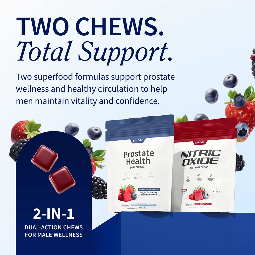 NitroMen Balance prostate support chews bottle