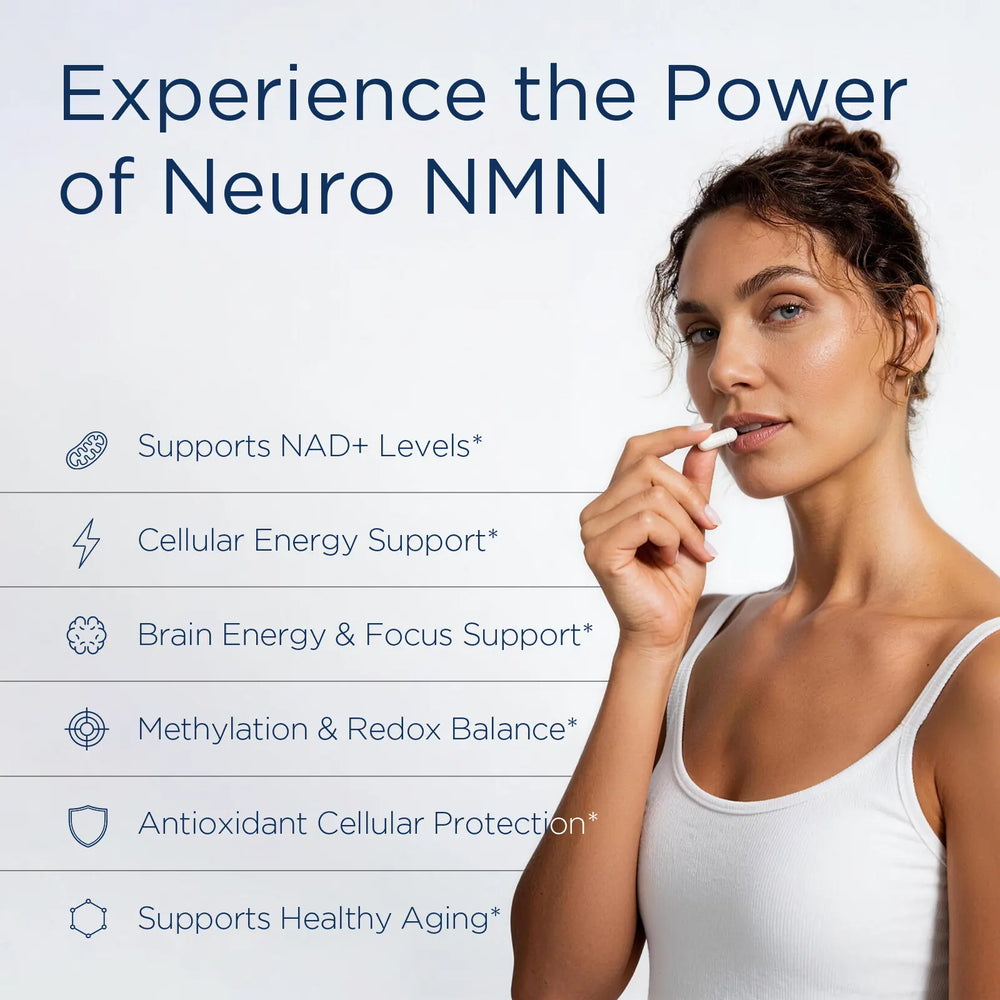 BrainCharge liposomal NMN supplement bottle for NAD+ energy and focus support
