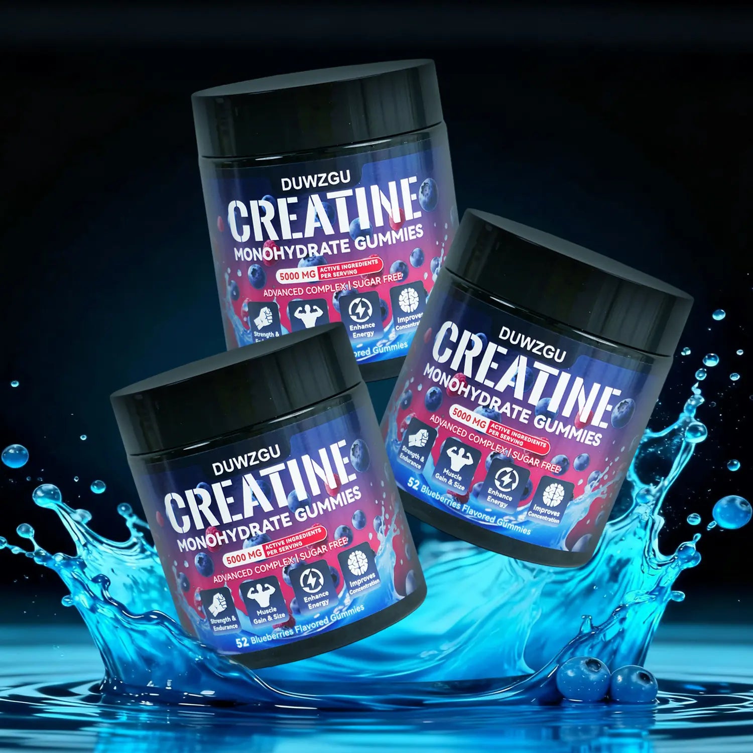 BulkUp Creatine - 5000mg Creatine Monohydrate Gummies for muscle endurance and recovery.