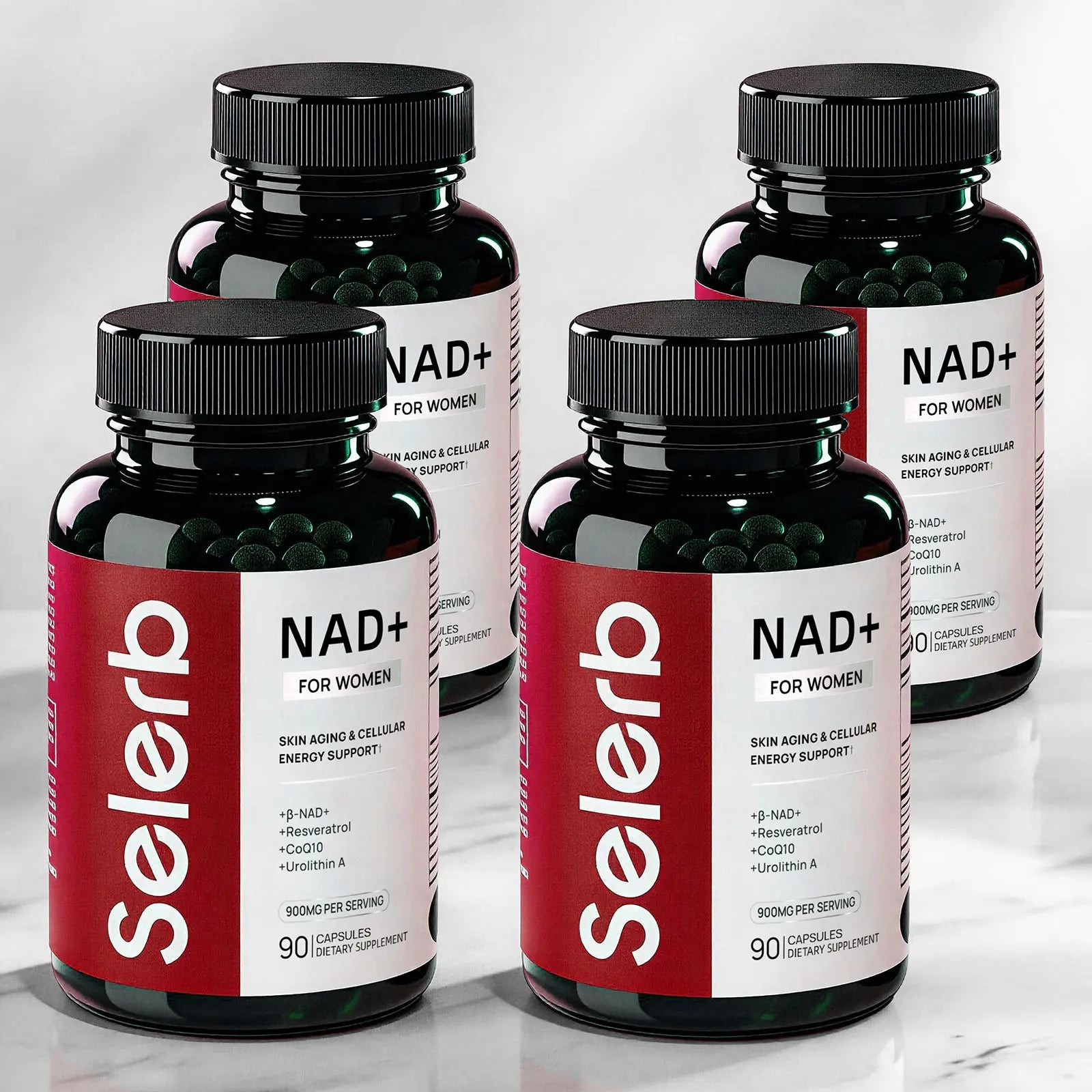 NitroCore NAD cellular optimization supplement bottle for men's wellness and energy support.