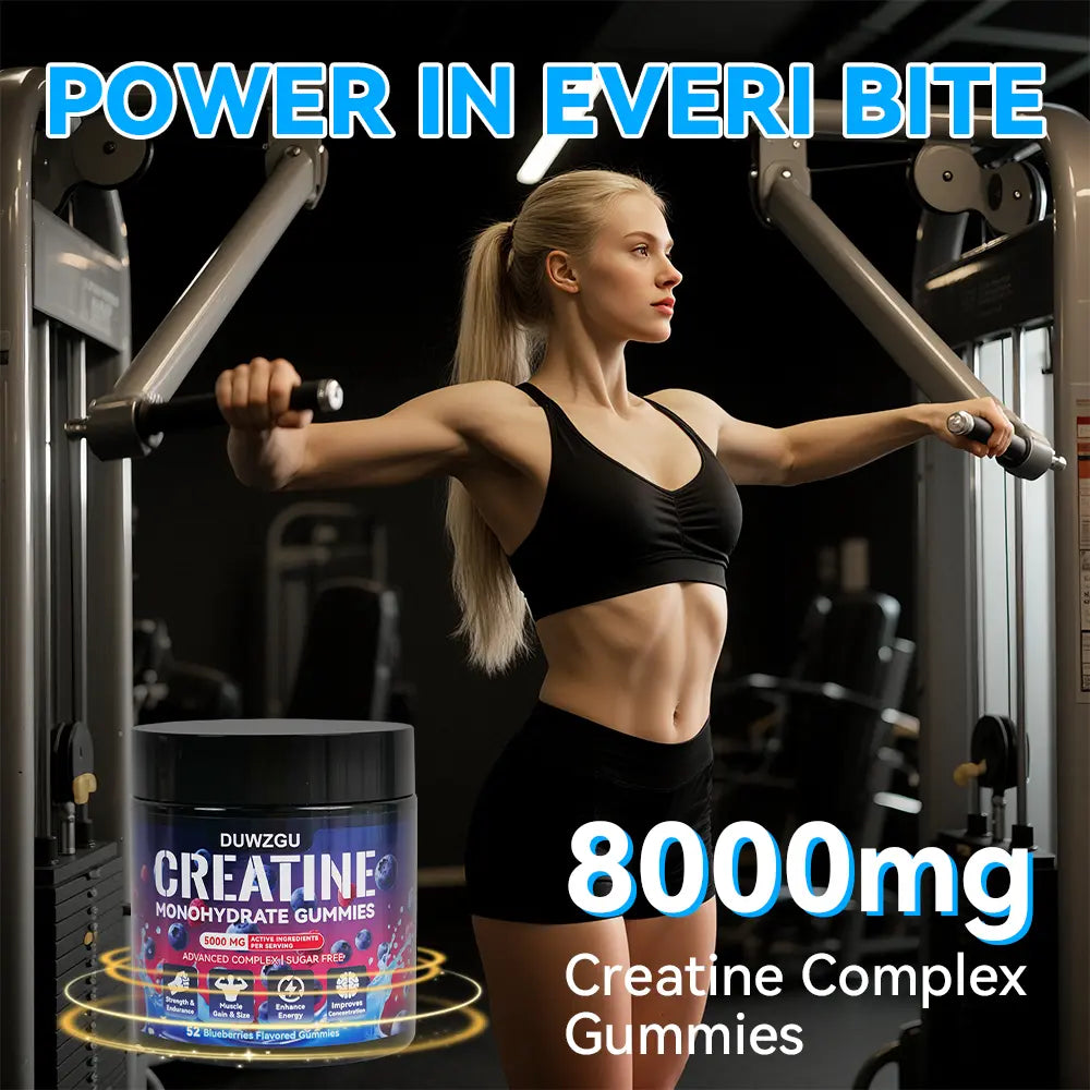 BulkUp Creatine - 5000mg Creatine Monohydrate Gummies for muscle endurance and recovery.