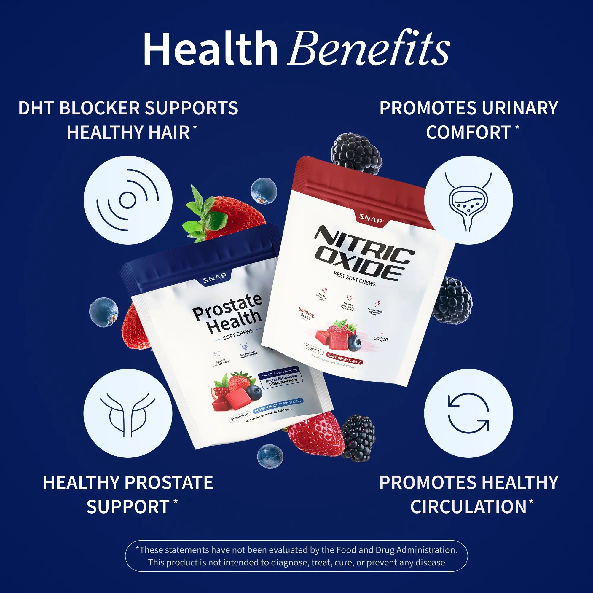 NitroMen Balance prostate support chews bottle
