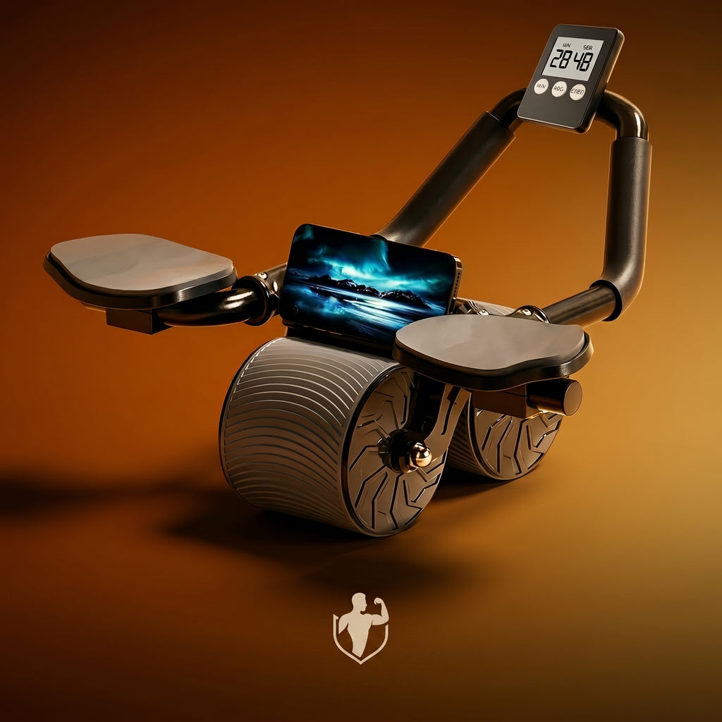 “automatic rebound ab wheel AbX Pro front view