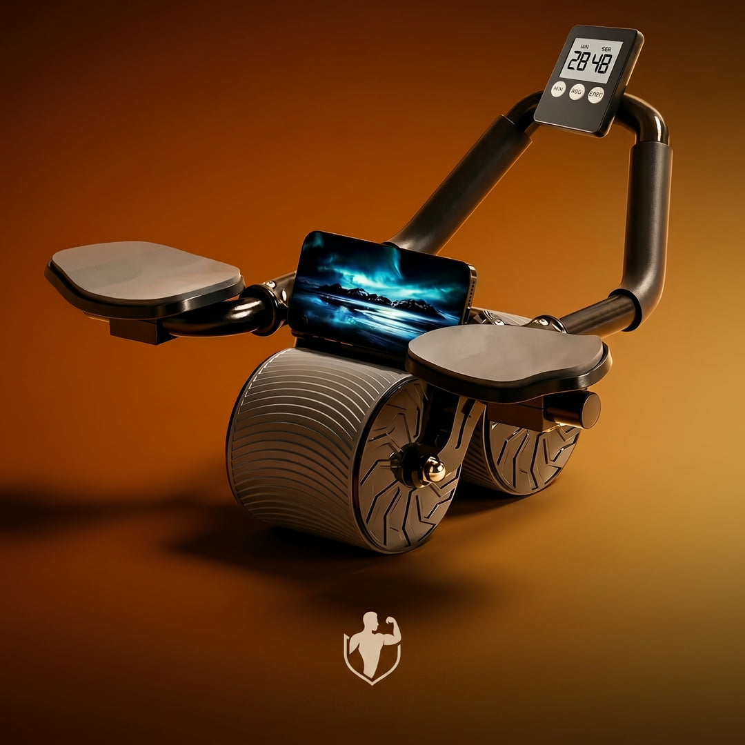 “automatic rebound ab wheel AbX Pro front view