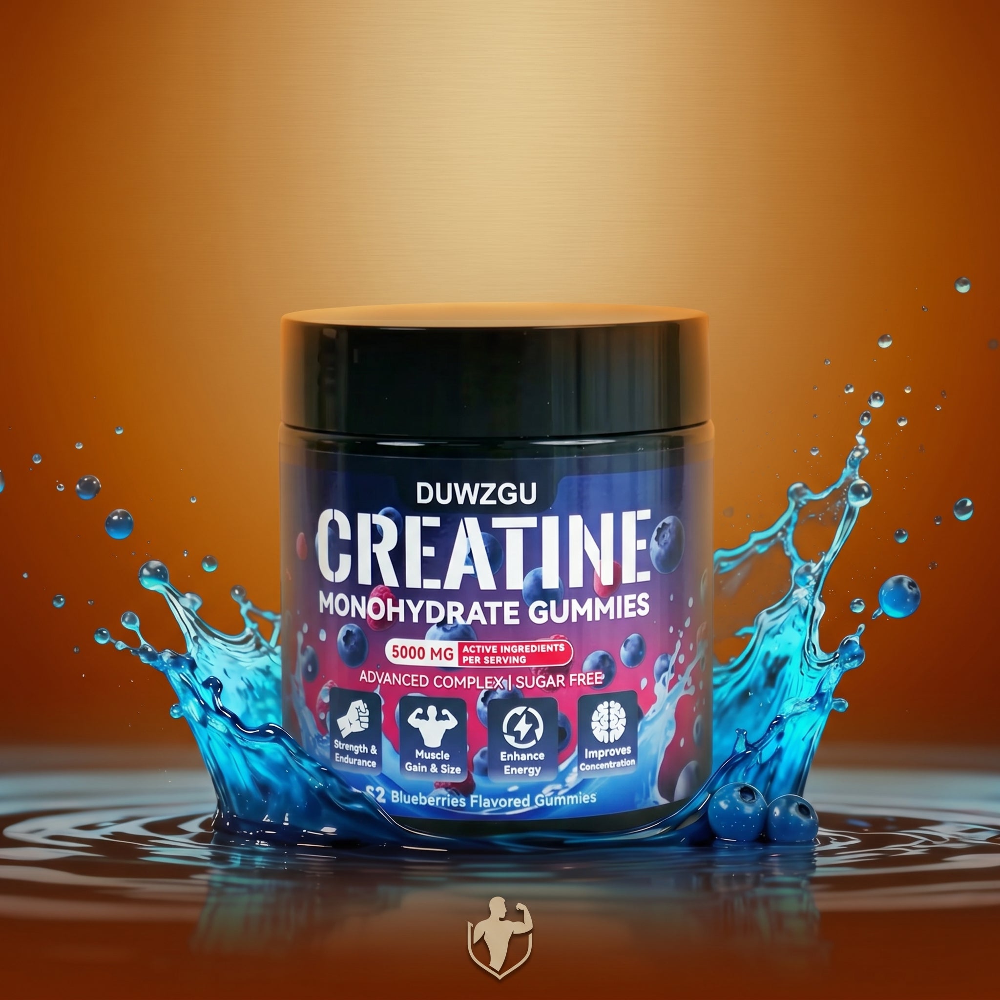 BulkUp Creatine - 5000mg Creatine Monohydrate Gummies for muscle endurance and recovery.