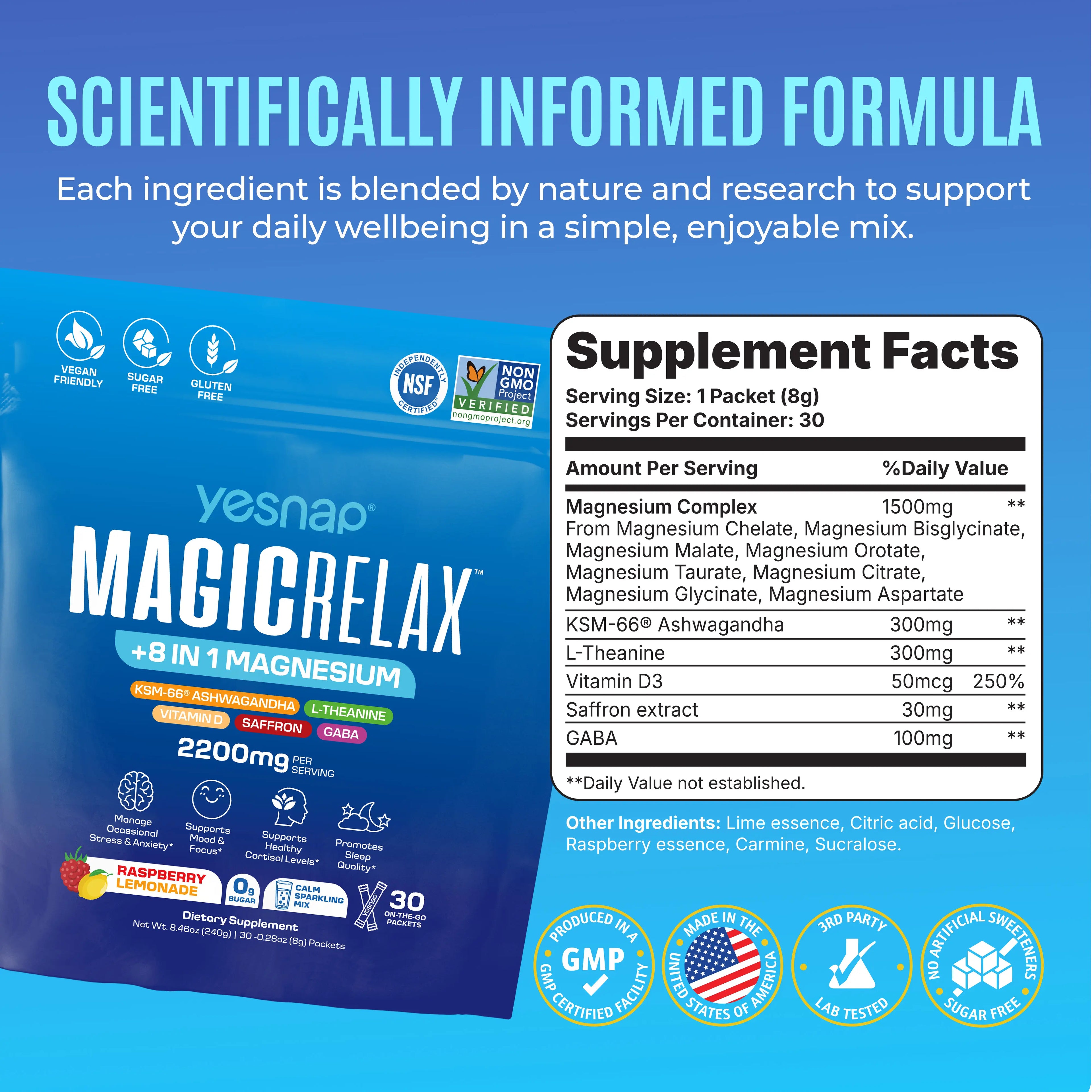 NeuroRelax cortisol sleep support drink mix