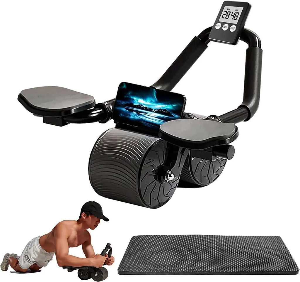 “automatic rebound ab wheel AbX Pro front view